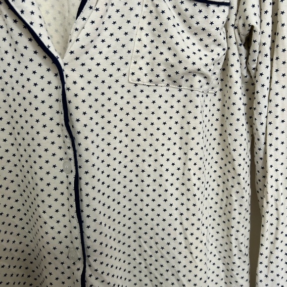 Eberjey small star button down pajama top - Picture 3 of 5
